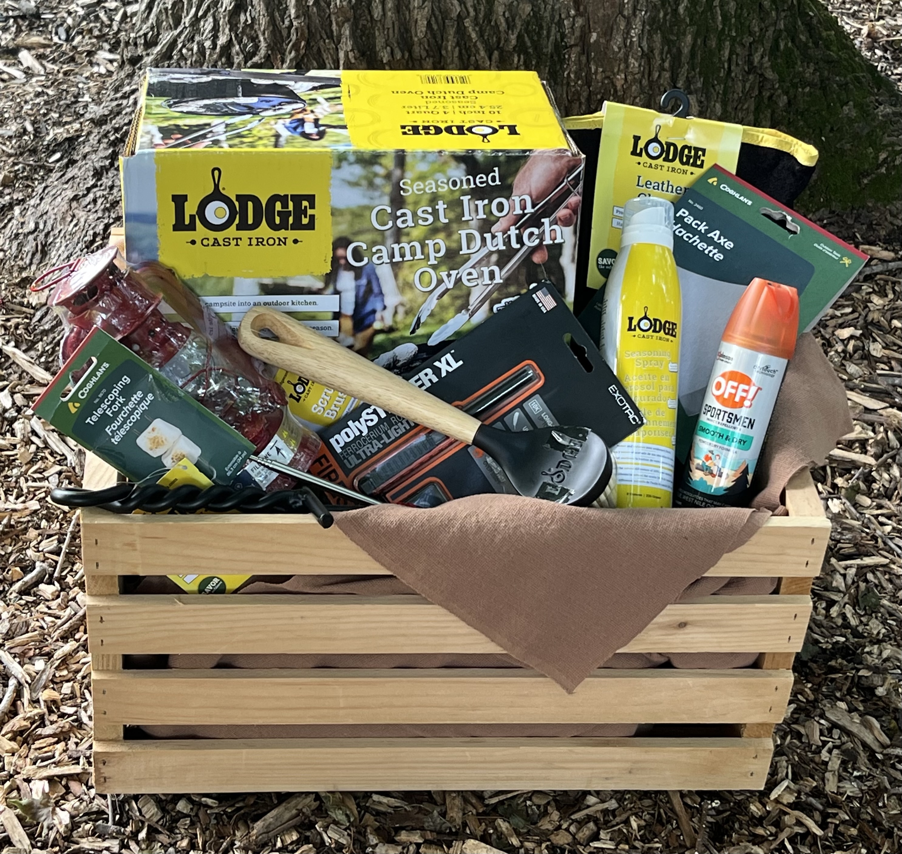 Campin & Cast Iron Crate