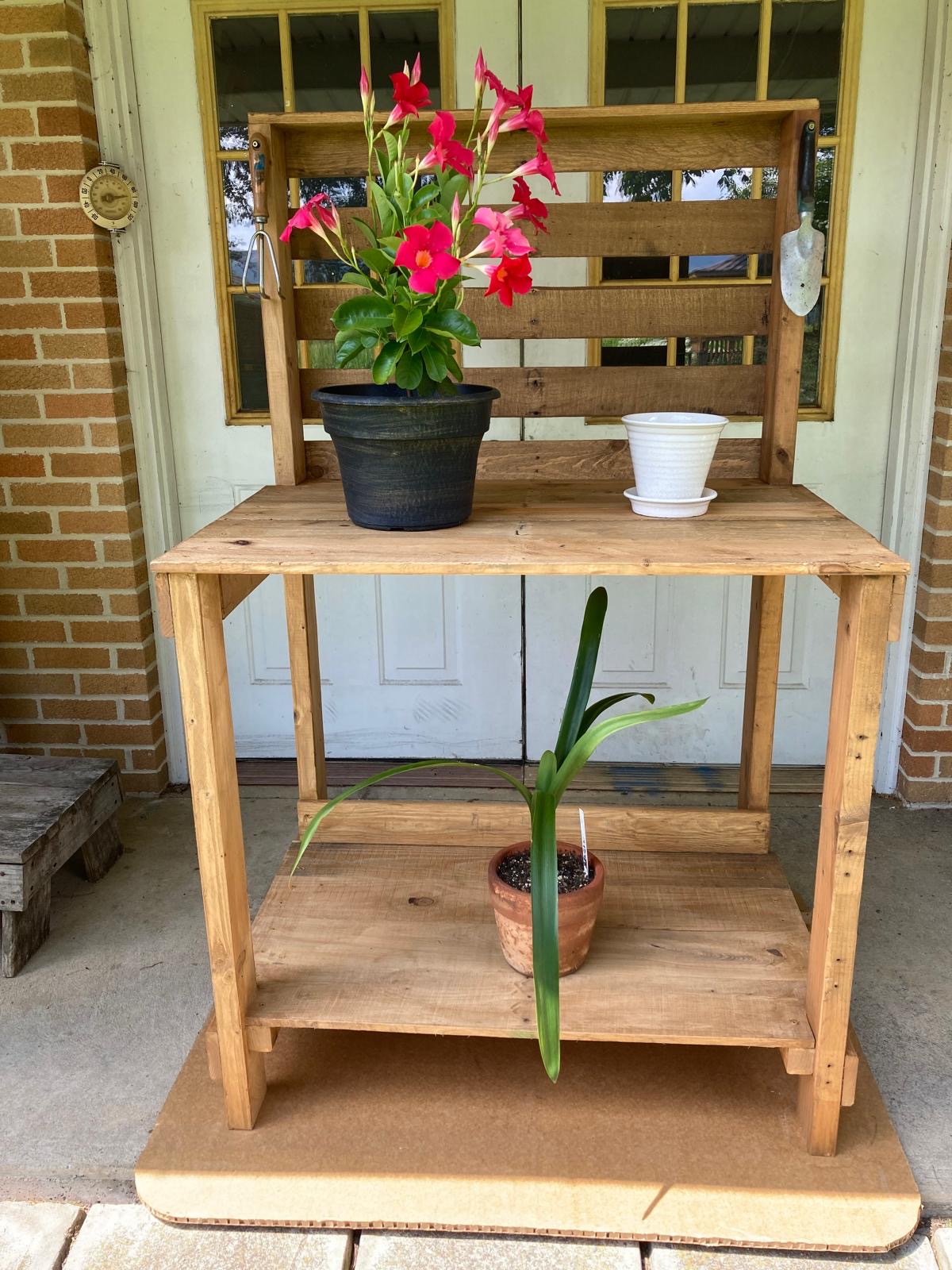 Rustic Potting Bench