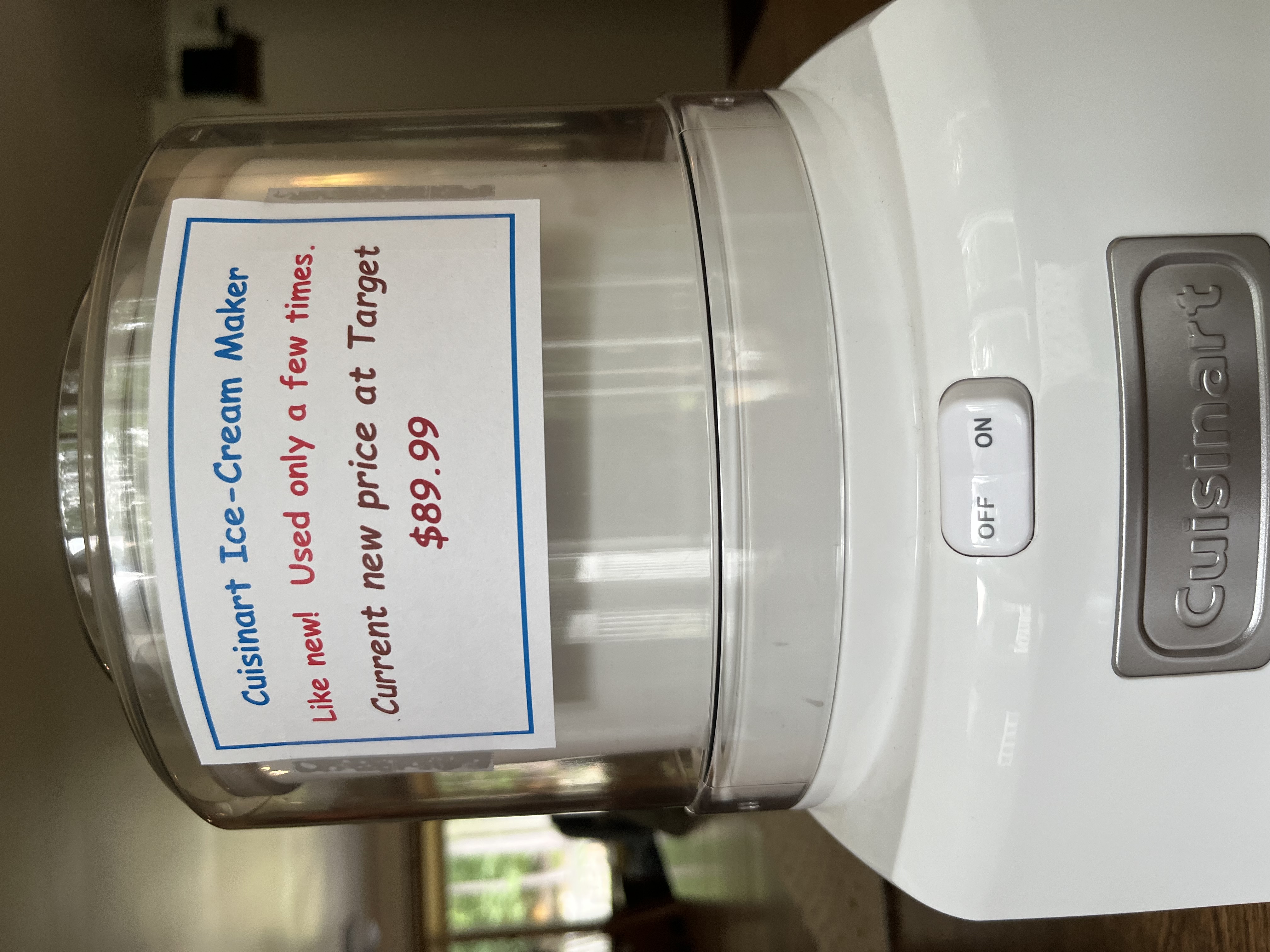 Quisinart Ice cream Maker